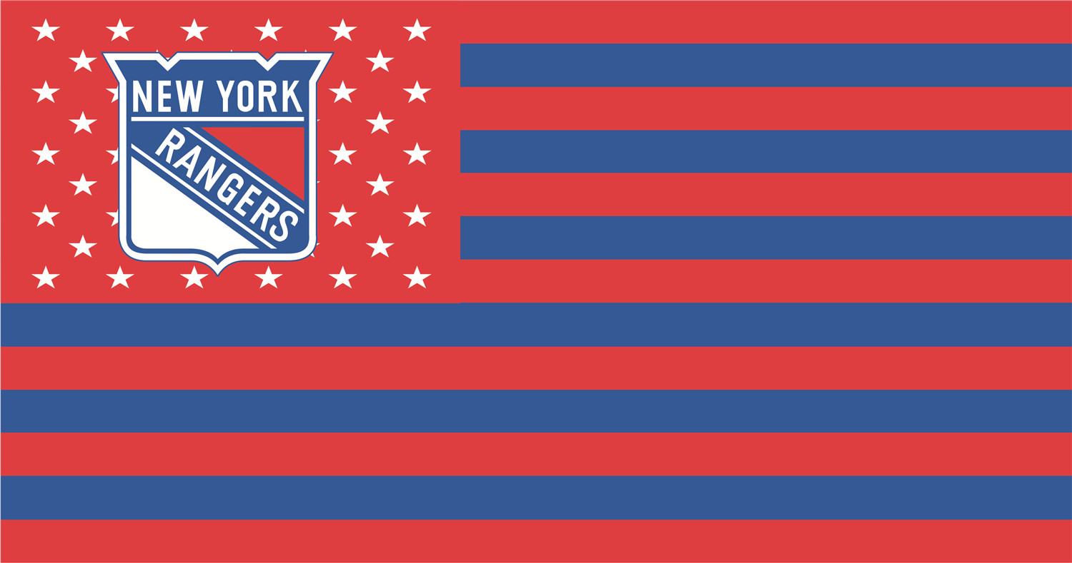 New York Rangers Flags fabric transfer
